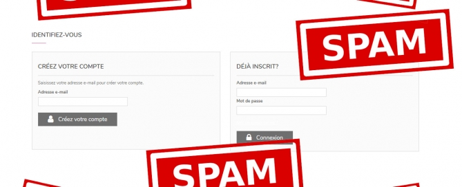 spam formulaire inscription Prestashop