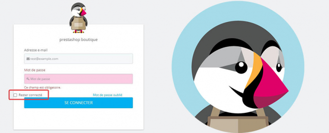 bug rester connecté prestashop
