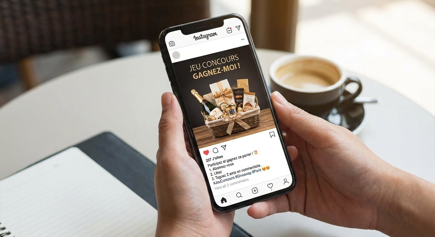 Organiser jeux concours instagram
